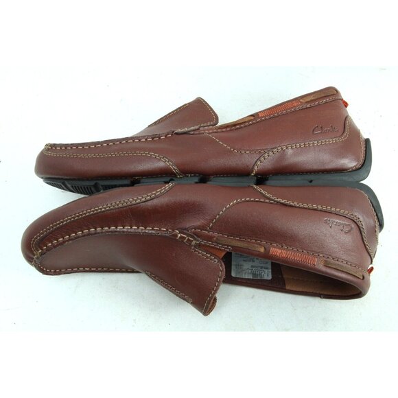 Clarks Markman Seam Loafers Dark Tan Mens Sz 8 M Shoes main image 5